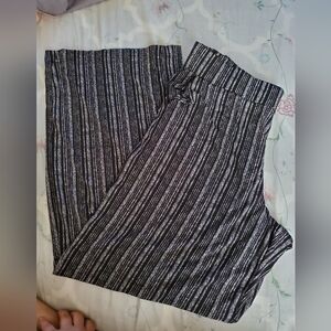 Maurices, Striped Black/White Pants, Large